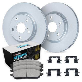 R1 Concepts® - Front Brake Kit with Euro Ceramic Pads