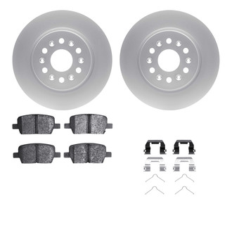 R1 Concepts® - Rear Brake Kit with Euro Ceramic Pads