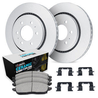 R1 Concepts® - Front Brake Kit with Euro Ceramic Pads