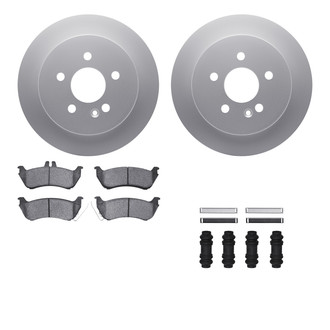 R1 Concepts® WDTH1-63065 - Rear Brake Kit with Euro Ceramic Pads