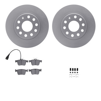 R1 Concepts® - Rear Brake Kit with Euro Ceramic Pads