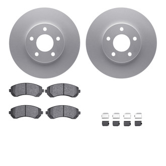 R1 Concepts® WDUH1-47110 - Carbon Series Front Brake Kit with 5000 OE Pads