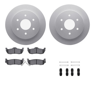 R1 Concepts® - Carbon Series Rear Brake Kit with 5000 OE Pads