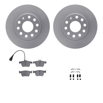 R1 Concepts® - Carbon Series Rear Brake Kit with 5000 OE Pads
