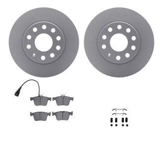 R1 Concepts® - Carbon Series Rear Brake Kit with 5000 OE Pads