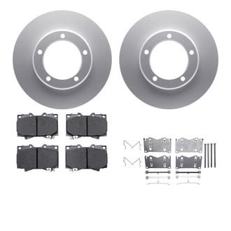 R1 Concepts® WDUH1-76159 - Carbon Series Front Brake Kit with 5000 OE Pads