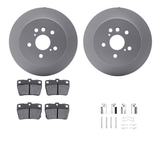 R1 Concepts® - Carbon Series Rear Brake Kit with 5000 OE Pads