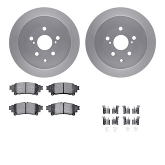 R1 Concepts® - Carbon Series Rear Brake Kit with 5000 OE Pads