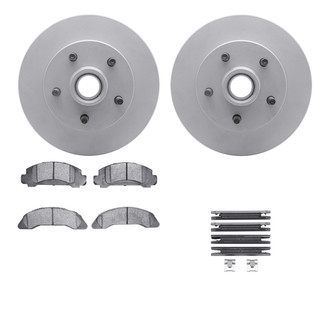 R1 Concepts® WDUH1-99011 - Carbon Series Front Brake Kit with 5000 OE Pads