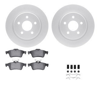 R1 Concepts® - Carbon Series Rear Brake Kit with 5000 OE Pads