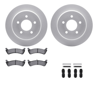 R1 Concepts® WDUH1-99120 - Carbon Series Rear Brake Kit with 5000 OE Pads