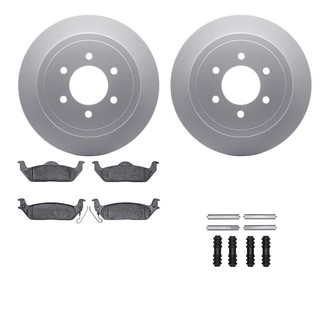 R1 Concepts® - Carbon Series Rear Brake Kit with 5000 OE Pads