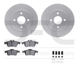 R1 Concepts® - Carbon Series Rear Brake Kit with 5000 OE Pads