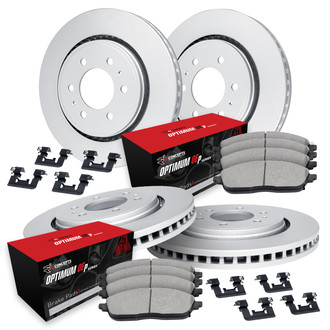 R1 Concepts® - Plain Brake Kit with Optimum OE Pads