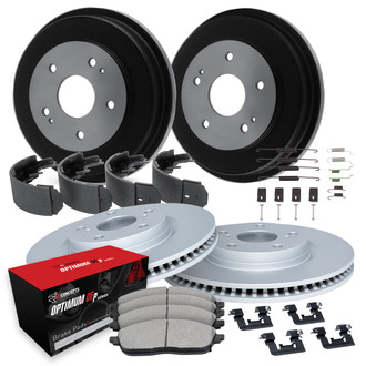 R1 Concepts® WDUH2-76095 - Front and Rear Brake Kit with Optimum OE Pads