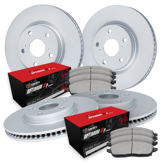 R1 Concepts® - Plain Brake Kit with Optimum OE Pads