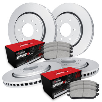 R1 Concepts® - Front and Rear Brake Kit with Optimum OE Pads