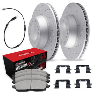 R1 Concepts® - Drilled Rear Brake Kit with Optimum OE Pads