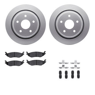 R1 Concepts® - Carbon Series Rear Brake Kit with Performance Off-Road/Tow Brake Pads