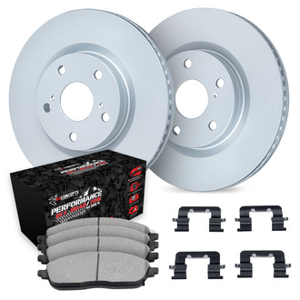 R1 Concepts® - Carbon Series Rear Brake Kit with Performance Off-Road/Tow Brake Pads