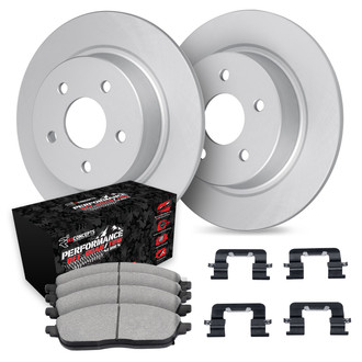 R1 Concepts® - Carbon Series Rear Brake Kit with Performance Off-Road/Tow Brake Pads