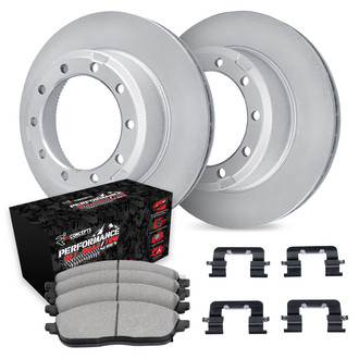 R1 Concepts® - Carbon Series Rear Brake Kit with Performance Off-Road/Tow Brake Pads