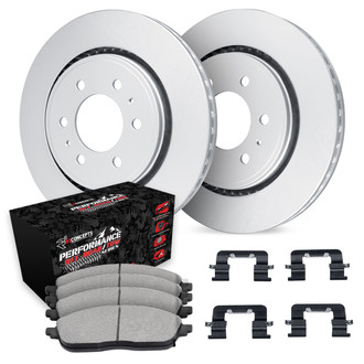 R1 Concepts® - Carbon Series Rear Brake Kit with Performance Off-Road/Tow Brake Pads