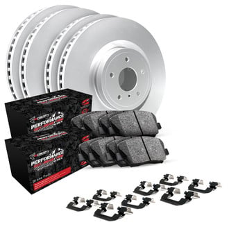 R1 Concepts® - Carbon Series Front and Rear Brake Kit with Performance Off-Road/Tow Brake Pads