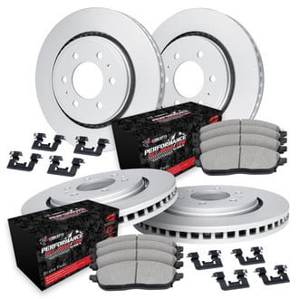R1 Concepts® - Carbon Series Front and Rear Brake Kit with Performance Off-Road/Tow Brake Pads