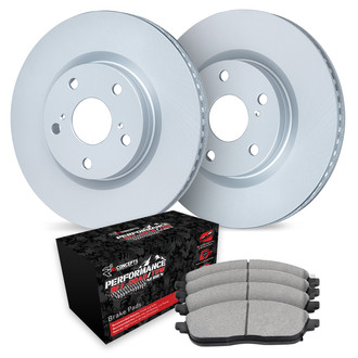 R1 Concepts® - Carbon Series Rear Brake Kit with Performance Off-Road/Tow Brake Pads