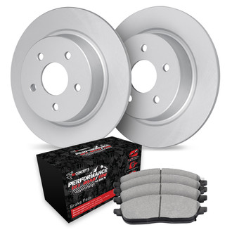 R1 Concepts® - Carbon Series Rear Brake Kit with Performance Off-Road/Tow Brake Pads