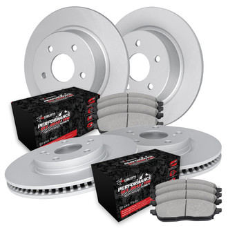 R1 Concepts® - Carbon Series Front and Rear Brake Kit with Performance Off-Road/Tow Brake Pads