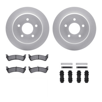 R1 Concepts® WDWH1-54036 - Rear Brake Kit with Ceramic Pads