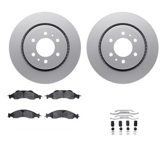 R1 Concepts® WDWH1-54104 - Front Brake Kit with Ceramic Pads