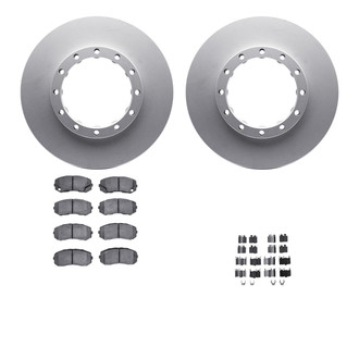 R1 Concepts® WDXH1-72087 - Rear Brake Kit with Super Duty Pads