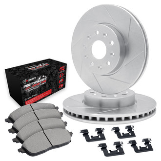 R1 Concepts® - Slotted Front Brake Kit with Performance Off-Road/Tow Brake Pads