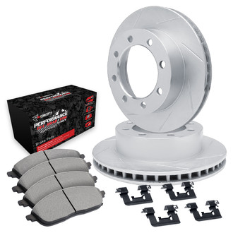 R1 Concepts® - Slotted Front Brake Kit with Performance Off-Road/Tow Brake Pads