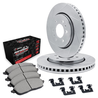 R1 Concepts® - Slotted Rear Brake Kit with Performance Off-Road/Tow Brake Pads