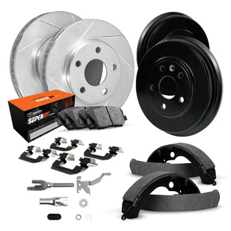 R1 Concepts® - Slotted Brake Kit with Super Duty Pads