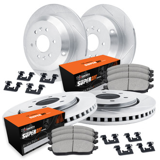 R1 Concepts® - Slotted Brake Kit with Super Duty Pads