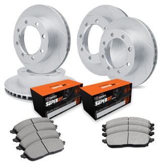 R1 Concepts® - Slotted Brake Kit with Super Duty Pads