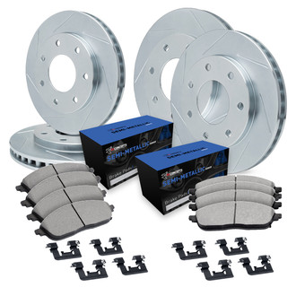 R1 Concepts® - Slotted Brake Kit with Semi-Met Pads