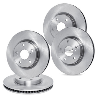 R1 Concepts® - eLINE Series™ Plain Front and Rear Brake Rotor Set