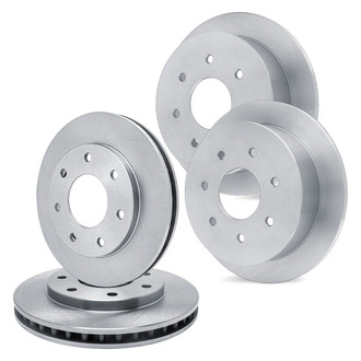 R1 Concepts® - Plain Front and Rear Brake Rotor Set