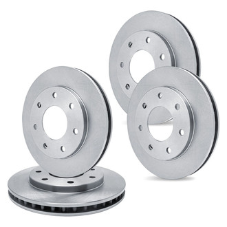 R1 Concepts® - Plain Front and Rear Brake Rotor Set
