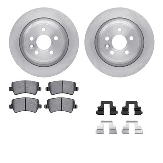 R1 Concepts® WFTH1-11087 - Rear Brake Kit with Euro Ceramic Pads