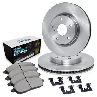 R1 Concepts® - Rear Brake Kit with Euro Ceramic Pads