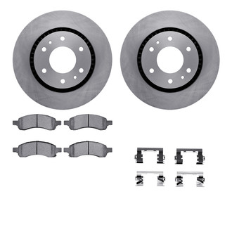 R1 Concepts® - Front Brake Kit with Euro Ceramic Pads
