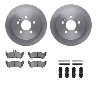 R1 Concepts® WFTH1-63384 - Rear Brake Kit with Euro Ceramic Pads