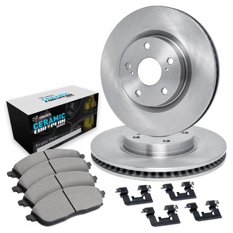 R1 Concepts® WFTH1-63421 - Rear Brake Kit with Euro Ceramic Pads